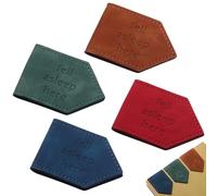 Skyygemm 4 Pcs Fell Asleep Here Magnetic Faux Leather Bookmark Leather Magnetic Bookmark Gift for Book Lovers, Reading Lovers, Teacher Gift for School Office Home Supplies