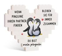 SKYYUE I Love You Gifts for Women and Men, Gifts for Couples Love Birthday Gift Couple Personalised Valentine's Day Anniversary Gift for Him Heart Shaped Building Blocks Ornaments