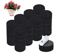 Skyzone 40 PCS Invisible Plant Flower Pot Feet with Feet with Self Adhesive,Black Non-slip Plant Pot Risers For Indoor and Outdoor Plant Pots,Furniture Feet to Prevent Scratches on The Floor