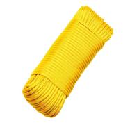 Skyzone 650 Paracord 4mm 30M - 9-Strand Survival Rope, 250kg Strength for Camping, DIY Crafting, Emergency Kits & Outdoor Gear (Yellow, 4mm)