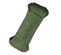 Skyzone 650 Paracord 4mm 30M - 9-Strand Survival Rope, 250kg Strength for Camping, DIY Crafting, Emergency Kits & Outdoor Gear (Military Green, 4mm)