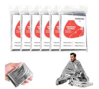 Skyzone Double-Sided Reflective Emergency Blanket 160x210cm - Thermal Insulation for Outdoor Survival, Hiking & Marathon Safety (6)