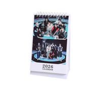 SKZ 2026 Desk Calendar 'STAY' 13 * 23cm 'Hollow' Desktop Calendar Stray-kids Photocalendar Bangchan Hyunjin HAN Felix Lee Know Block calendar (black)