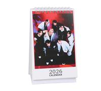 SKZ 2026 Desk Calendar 'STAY' 13 * 23cm 'Hollow' Desktop Calendar Stray-kids Photocalendar Bangchan Hyunjin HAN Felix Lee Know Block calendar (karma2)