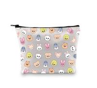 SKZ Cosmetic Makeup Bag Kpop Korean Fans Gift SKZOO Cartoon Character Zipper Pouch Bag SKZ Member Merch SKZ Fans Gifts (SKZ Bag)
