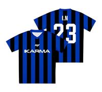 SKZ Karma V-Neck Jersey Dominate World Tour Merch Tee Women Men Fashion Short Sleeve T-Shirts (Style 3,XS)