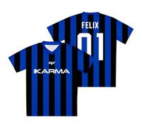 SKZ Karma V-Neck Jersey Dominate World Tour Merch Tee Women Men Fashion Short Sleeve T-Shirts (Style 1,XXS)