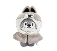 SKZoo Plush Keychain Cartoon Wolf Chan/Leebit/Dwaekki/Jiniret/Quokka/Bbokari/Puppym/Foxi.ny Keychain Plushies Keyring K-pop Pendant Accessories for Fans-13CM the hat can be taken off