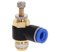 SL 4 6 8 10 12mm Fast Connection Pneumatic Fitting M5 1/8" 1/4" 3/8" 1/2 Air Speed Regulating Valve Throttle Valve 1Pcs(SL10-04)