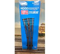 Peco Model Railroad Track Left Hand Turnout, Small, Alloy Steel