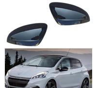 SL AUTO Car Wing Mirror Covers Cap Fit for Peugeot 208 2013-2018 ABS Rear View Side Car Mirror Caps, Peugeot 208 2013-2018 Accessorie (Glossy Black)