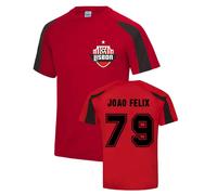 SL Benfica Men's Mens Joao Felix Benfica Sports Training Jersey in Red | Size: 2XL SL Benfica Red 2XL