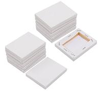 SL crafts Mini Stretched Canvas 3.5"X2.75" (1 Pack of 12 Mini Canvases)