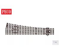 SL-E595 Peco O-16.5/On30/Oe Narrow Gauge Medium Radius R/H Turnout (Code 100)
