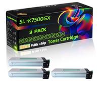 SL-K7500GX Compatible for Samsung Toner Cartridge with Chip MultiXpress SL-K7400GX SL-K7400LX SL-K7500GX SL-K7500GX SL-K7600GX Printers (3 Pack Black)