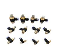 SL Pneumatic L Type Speed Flow Controller 4-12mm OD Hose Tube 1/8''1/4'' 3/8'' 1/2'' Male Gas Airflow Limit Valve Quick Fitting(SL6-04)