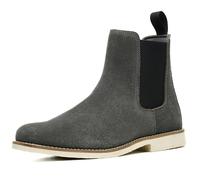 SL-Saint Handmade Classic Chelsea Boots for Men Fashion Genuine Cowhide Slip On Casual (Gray Leather Lining, Adult, Men, 8, Numeric, UK Footwear Size System, Medium)