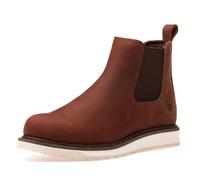 SL-Saint Handmade Soft Toe Chelsea Boots For Men Classic Fashion Genuine Goodyear Welted Full Grain Leather Ankle Basic Work Shoes (Brown, Adult, Men, 8, Numeric, UK Footwear Size System, Wide)