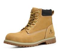 SL-Saint Men's Classic Waterproof Hiking Boots UPGRADED Full Grain Nubuck Leather Comfortable Outdoor Shoes 6'' (adult, men, numeric_8_point_5, numeric, uk_footwear_size_system, wide)