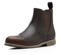 SL-Saint Men's Handmade Classic Chelsea Boots Genuine Cowhide Slip On Fashion Casual (Dark-Brown Leather Lining, Adult, Men, 6, Numeric, UK Footwear Size System, Wide)