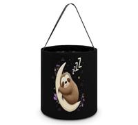 Sl1oth Sleeping on The Moon Halloween Tricking Or Treating Bag