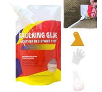 Slab Concrete Crack Waterproof Repair Sealant,Caulking Glue Weather Resistant Type, Slab Concrete Crack Repair Sealant, Waterproof Insulating Sealant,Quick-Drying Sealing Adhesive (1 Pcs, 500g)