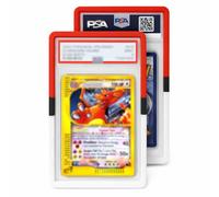 Slab Guards for PSA Graded Cards, Red Black White Silicone Flexible Protector Bumpers, 5-Pack, Easy Perfect Fit