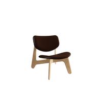 Slab Lounge Chair Natural/Choko Leather