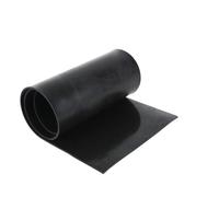 Slab NBR Nitrile Rubber Buna Sheet, Acid Oil Alkali Resistant Rubber Plate, Thick 1/2/3mm Black Rubber Sheet Gasket 1pc(2mm)