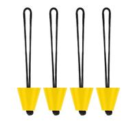 Slab Plugs | Set of 4 Universal Pieces, Diameter 4 cm, with Strap Included, Kayak Drainage Plug | for Canoeing, Assault Boats, Beginners and Experienced Paddlers