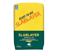 Slablayer 20kg - Pre-Mixed Concrete Base for Patio & Paving | Just Add Water | Quick Set Mortar Alternative | Light Grey Finish | Weatherproof Bag | Durable Outdoor Use