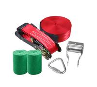 Slack Line Swing Set,with Tree Protector Pulley Outdoor Playset - Swing Training Equipment for Kids,for Teens Girls Boys Yard Playground School Camping Beach Park