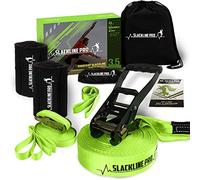 Slackline Pro Green 52 Foot Slackline Set with Training Line …