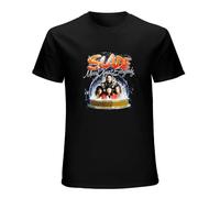 Slade Band Merry Christmas Men Short Sleeve T-Shirt Black XL