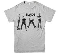 Slade Rock Band Men T-Shirt 'There is Only One' Music Rock Band Party Gift Love Tee Top Grey