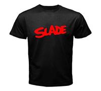 Slade Rock Band Tee Cotton Tshirt Men's T-Shirt Black Size S to 3XL