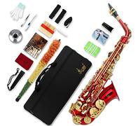 SLADE Saxophone Eb Alto Saxophone for Beginner Students, Saxaphone Adult, Saxophone Alto, Beginner Saxophone, Alto Saxaphone, Saxofon Alto, Saxophone, Red, WSS948