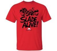 Slade Slade Alive! Retro 1970's Rock Glam Rock Dave Hill Knoddy Holder t Shirt Red 3XL