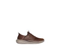 Skechers USA Men's Men's Slade Zachary Sneaker, Dark Brown Mesh/Leather, 11 UK