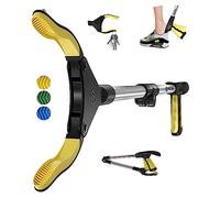 SLAH 32inches Litter Pickers with Shoe Horn, Grabber Stick, Helping Hand Grabber for Disabled, Litter Pickers for Adults, Litter Picker Kids, Rubbish Picker Grabber, Pick Up Stick Grabber (Yellow)