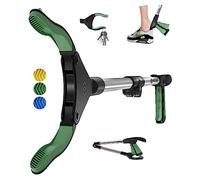 SLAH 32inches Litter Pickers with Shoe Horn, Grabber Stick, Helping Hand Grabber for Disabled, Litter Pickers for Adults, Litter Picker Kids, Rubbish Picker Grabber, Pick Up Stick Grabber (Green)