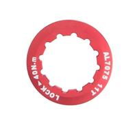 SLAHAJ Flywheel Locking Tool MTB Road Bike Cassette Cover Lock Ring 11T AL7075 Ultralight Cap For 8S 9S 10S 11S 12S Speed Freewheel K7 Flywheel Puller(Red)