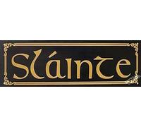 Slainte Cheers Irish Signs Pub Bar Man Cave Beer Bar Decor Hand Plaque Printed Sign Kitchen Cafe Pub Decor, wal Art, Rustic Gift 6 x16 in