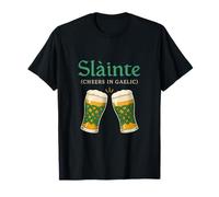 Slainte Gaelic Cheers Pub Humor Celtic Knots Design T-Shirt