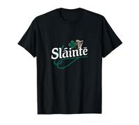 Slainte Irish Drinking Toast Party Design T-Shirt