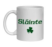 Sláinte Irish Novelty Mug 11oz Ceramic Tea/Coffee Mug from CDWORLD Ireland