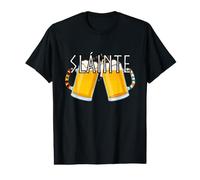 Slainte Irish Quote for Cheers, with German and Irish Flag Value Graphic T-Shirt