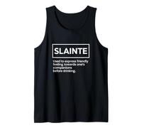 Slainte Scottish Slang Gaelic word for "health Irish Tank Top