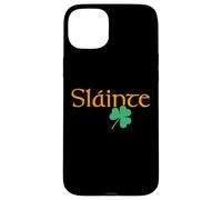 Slainte shamrock Irish lucky green Ireland St Patricks Day Case for iPhone 15 Plus
