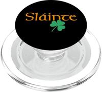 Slainte shamrock Irish lucky green Ireland St Patricks Day PopSockets PopGrip for MagSafe